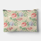 Licht  Roze Floral Patroonmonogram Etui (Achterkant)