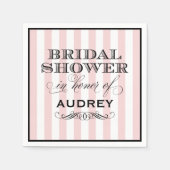  licht roze Frans Vrijgezellenfeest Servet (Voorkant)