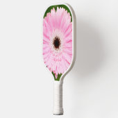 Licht roze Gerbera Daisy Floral gepersonaliseerd Pickleball Paddle (Links)