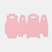 Licht roze gevel gunst doos bedankdoosjes (Uitgevouwen)