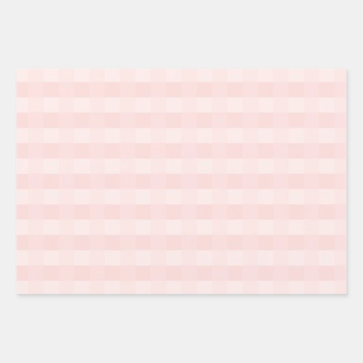 Licht roze gingham Patroonpapier Inpakpapier Vel (Voorkant)