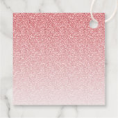 Licht roze glam glitter zoet 16 gepersonaliseerd bedankjes labels (Achterkant)