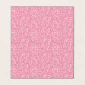 Licht roze glitter en goud Lijst Visitekaartje (Binnenkant ongevouwen)