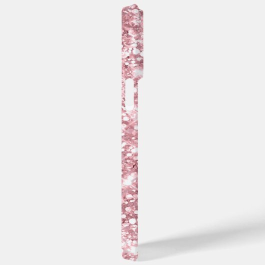 Licht Roze Glitter Glam Handtekening Case-Mate iPhone Case (Achterkant / Rechts)