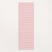 Licht Roze Golven Patroon Yoga Mat (Voorkant)