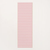 Licht Roze Golven Patroon Yoga Mat (Achterkant)
