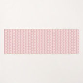 Licht Roze Golven Patroon Yoga Mat (Voorkant (horizontaal))