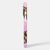 Licht Roze & Gouden Film Strip Foto Case-Mate iPhone Case (Achterkant / Links)