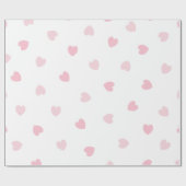 Licht roze hart getextureerd inpakpapier (Vlak)