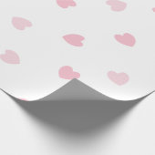 Licht roze hart getextureerd inpakpapier (Hoek)