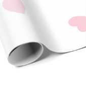 Licht roze hart getextureerd inpakpapier (Rol Hoek)