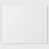 Licht roze Heart Patroon op Wit Cadeaupapier (Vlak)