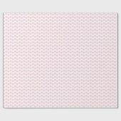 Licht roze Heart Patroon op wit omslagpapier Cadeaupapier (Vlak)