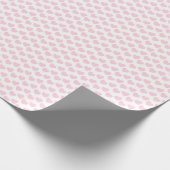 Licht roze Heart Patroon op wit omslagpapier Cadeaupapier (Hoek)