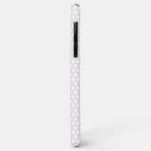 Licht Roze Honingraat Custom Monogram Case-Mate iPhone Case (Achterkant/links)