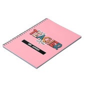 Licht roze in mijn lerarentijdperk citaat notitieboek (Linkerzijde)