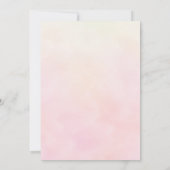 Licht Roze Joodse Baby Naming Ceremony Simchat Bat Kaart (Achterkant)