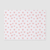 Licht roze liefde Hangt Patroon loskoppelen Tissuepapier (Voorkant)