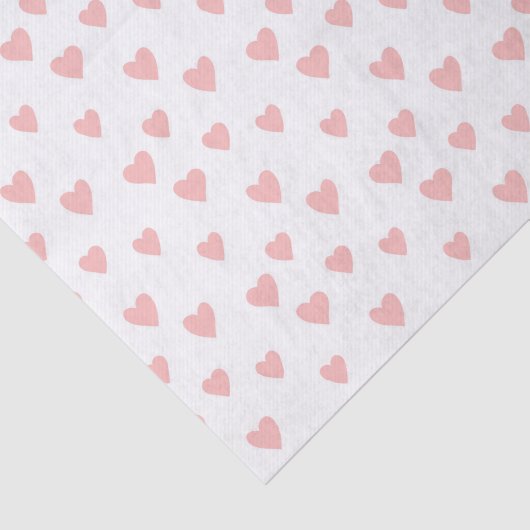 Licht roze liefde Hangt Patroon loskoppelen Tissuepapier (Detail)