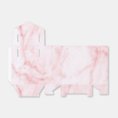 Licht roze marmeren gunst doos bedankdoosjes (Uitgevouwen)