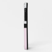 Licht Roze Paarse monogrammed damask iPhone 5 hoes (Achterkant/links)