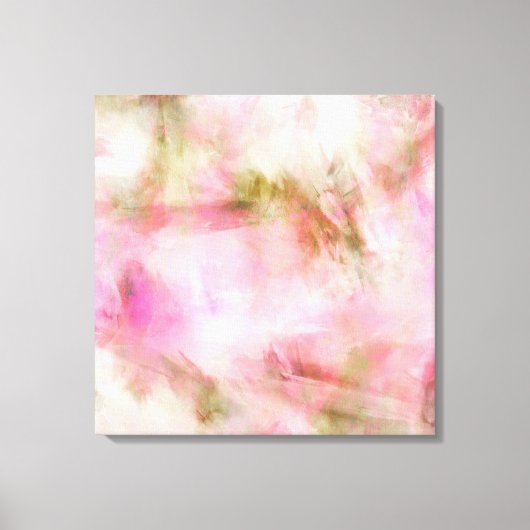 Licht roze pastel Waterverf achtergrond Canvas Afdruk (Voorkant)