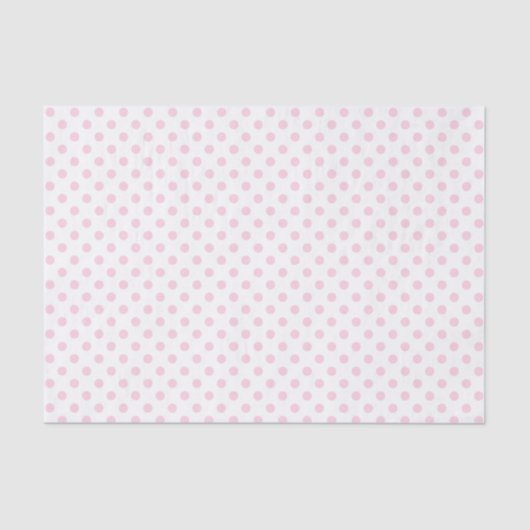 Licht roze polaire dot op witteboardpapier tissuepapier (Voorkant)