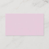 Licht roze polka gestippelde Visitekaartjes (Achterkant)