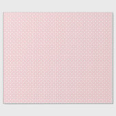 Licht roze pols dot patroon cadeaupapier (Vlak)