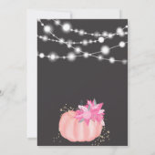 Licht roze pompoen in het huishouden kaart (Achterkant)