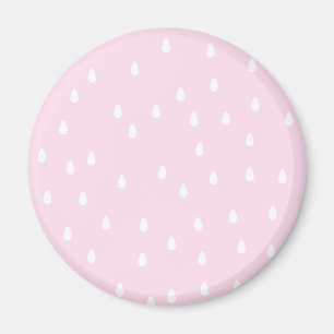 Licht roze regenpatroon. Wit en roze. Magneet