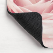 Licht roze Roos ventilator - Rozen bloemen Muismat (Hoek)