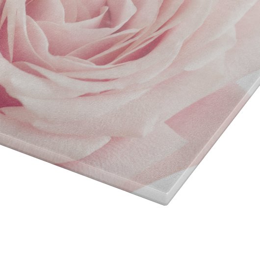 Licht roze Roos ventilator - Rozen bloemen Snijplank (Hoek)