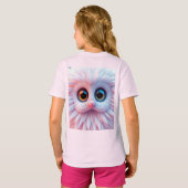 Licht-Roze-Schattig T-shirt (Achterkant volledig)