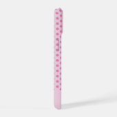 LICHT ROZE STIPPEN STIJLVOLE EENVOUDIGE AANGEPASTE iPhone 15 CASE (Rechterkant)