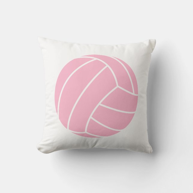 Licht roze volleybal kussen (Voorkant)