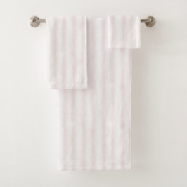 Licht Roze Witte Strepen Bad Handdoek