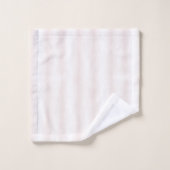 Licht Roze Witte Strepen Bad Handdoek (Wasdoekje)