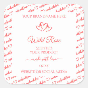 Licht roze witte woorden Cloud Product Labels hart