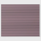 Licht roze | Zwart gestreept inpakpapier (Vlak)