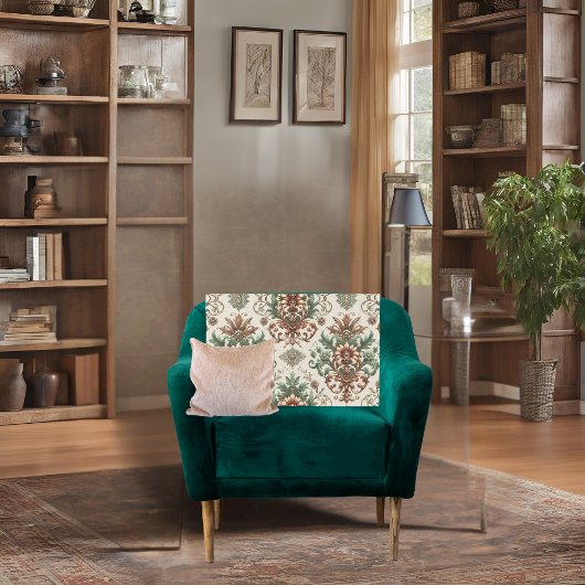 Licht rustiek traditioneel fleece deken