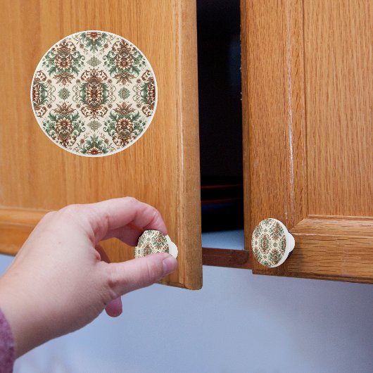 Licht rustiek traditioneel keramische knop