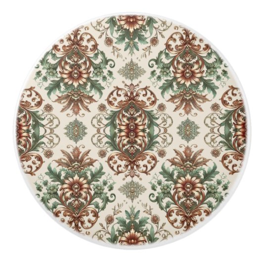 Licht rustiek traditioneel keramische knop (Voorkant)