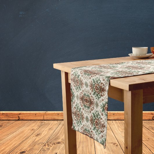 Licht rustiek traditioneel korte tafelloper