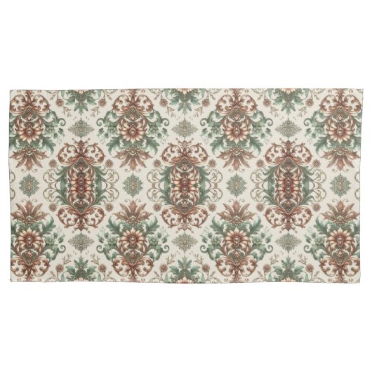 Licht rustiek traditioneel kussensloop (Voorkant)