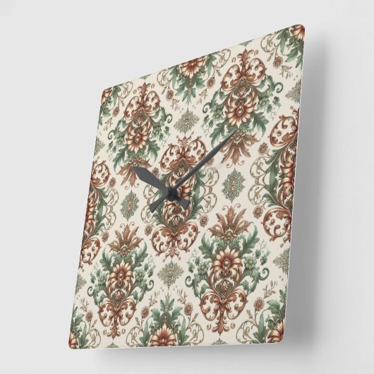 Licht rustiek traditioneel vierkante klok (Hoek)