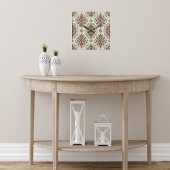 Licht rustiek traditioneel vierkante klok