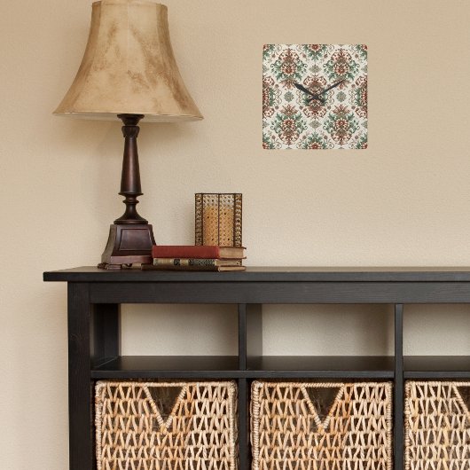 Licht rustiek traditioneel vierkante klok