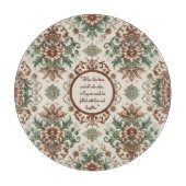 Licht rustieke traditionele  ronde snijplank (Voorkant)