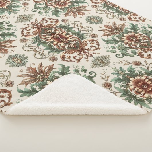 Licht rustieke traditionele sherpa deken (3/4)